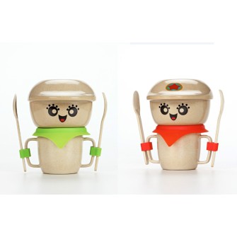 Rice Husk Fiber Kids Tableware set